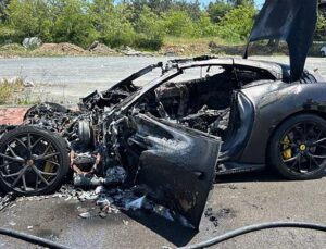 Serdal Adalı’nın Oğlunun 20 Milyon TL’lik Ferrari’si Yandı!