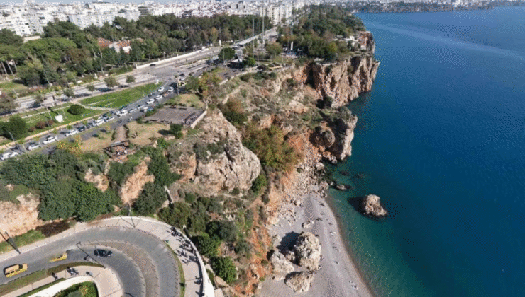 Antalya Falezlerinde Utanç Manzarası! Lüks Otellerden Gizli Tünel Oyunu!