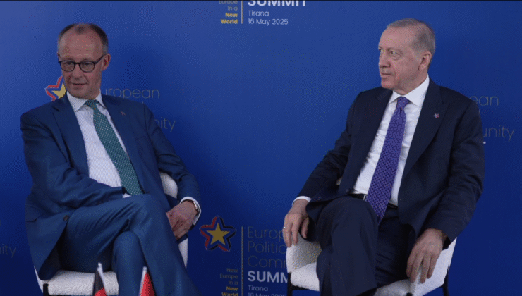 Cumhurbaşkanı Erdoğan, Almanya Başbakanı Merz ile görüştü