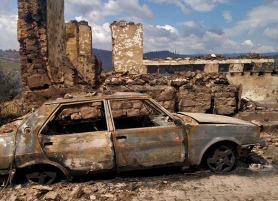 Bilecikteki Yangında 47 Yapı Yıkıldı  66 Ağır Hasarlı