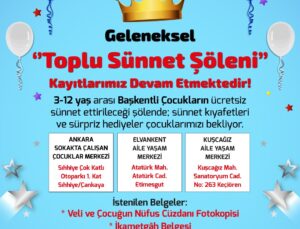 1000 Çocuk İçin Ücretsiz Toplu Sünnet Şöleni