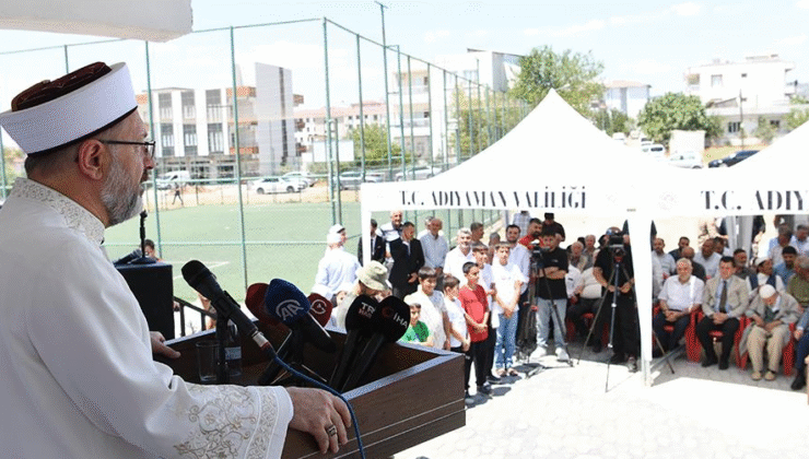 Diyanet İşleri Başkanı Erbaş, Adıyaman’da 52 cami, 12 Kur’an kursu ve 4 gençlik merkezinin açılışını yaptı