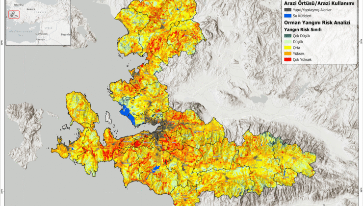 İZPA İzmir’in orman yangını risk haritasını oluşturdu
