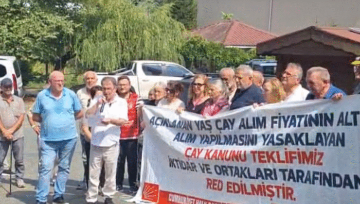 CHP’den Güneysu’da Çay Üreticileri İçin Eylem: “Sorumlu 23 Yıllık AKP İktidarıdır”