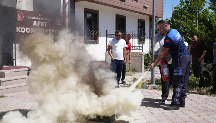Keçiören Belediyesi Personeline Afet ve Yangın Eğitimi