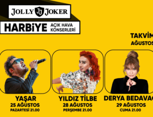 Ağustos ayında yaz Jolly Joker Harbiye Açık Hava Konserleriyle bitiyor…
