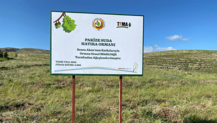 Sezen Aksu’dan Vefa Ormanı, Pakize Suda İçin 5 Bin Fidan