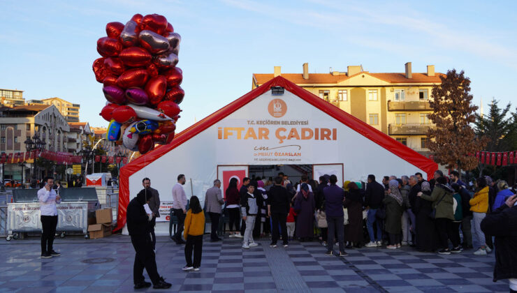 Ramazan’da Keçiören’de binlerce kişiye sıcak iftar