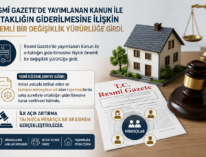 Mirasçılara Müjde: Ortaklığın Giderilmesi İhalelerinde Yeni Dönem Yürürlükte!