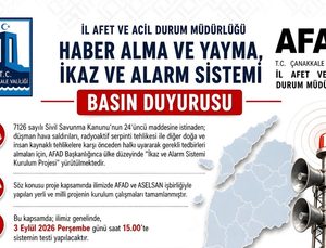 3 Eylül’de Saat 15.00’e Randevu: Şehir Genelinde Siren Sesleri Yükselecek! İKAZ VE ALARM SİSTEMİ DUYURUSU