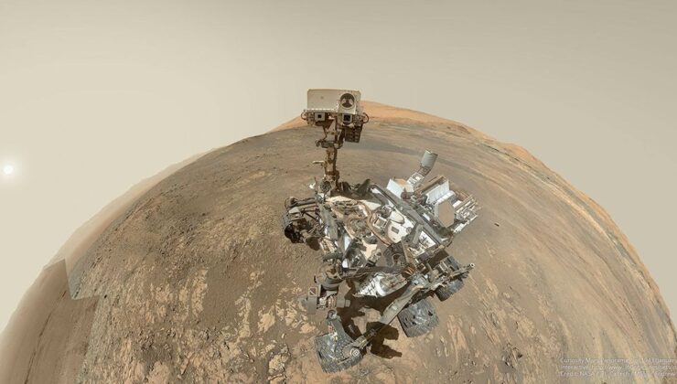 NASA’nın Curiosity Gezgini’nin Vera Rubin Sırtı’ndaki Özçekim Çalışması