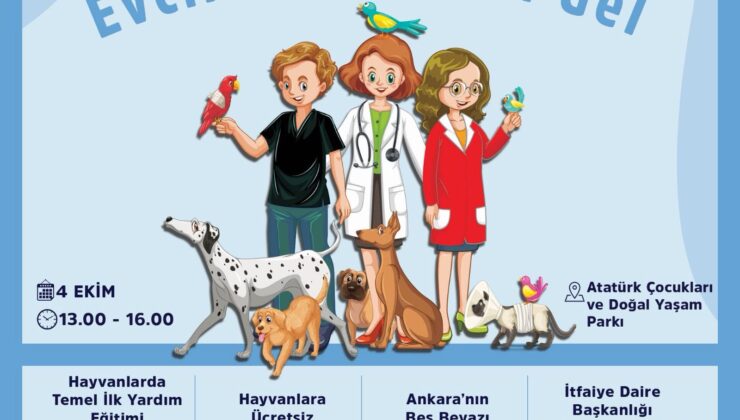 Ankara’da 4 Ekim Dünya Hayvanları Koruma Günü’ne Özel Etkinlik Düzenleniyor